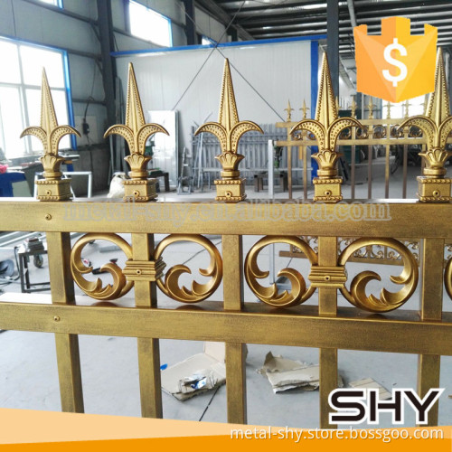 Galvanized powder coated aluminum fence panels